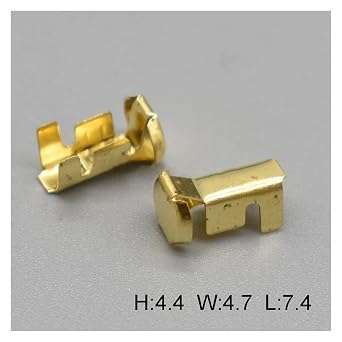 Milkweed Multi-Purpose 50Pcs G45 Auto Brass Tyco Wire Harness Connector Crimp Terminal Fuse Holder Button Contact DJ9007A