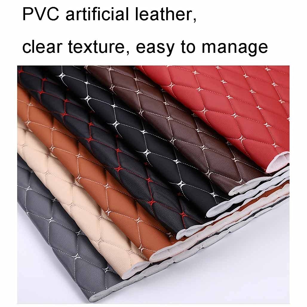 PU-Leder-Gewebe Synthetisches Kunstleder-Gewebe Chunky Vintage-Muster-Leder-Gewebe Für Schleifen-Ohrringe, Die Materialbeutel DIY-Handwerk Und Dekoration(Gray,1.6X5m)