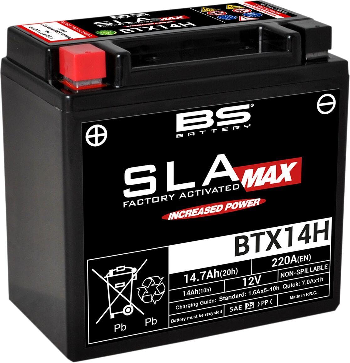 BS-BATTERY automotive replacement part BS Battery sla max BTX14H