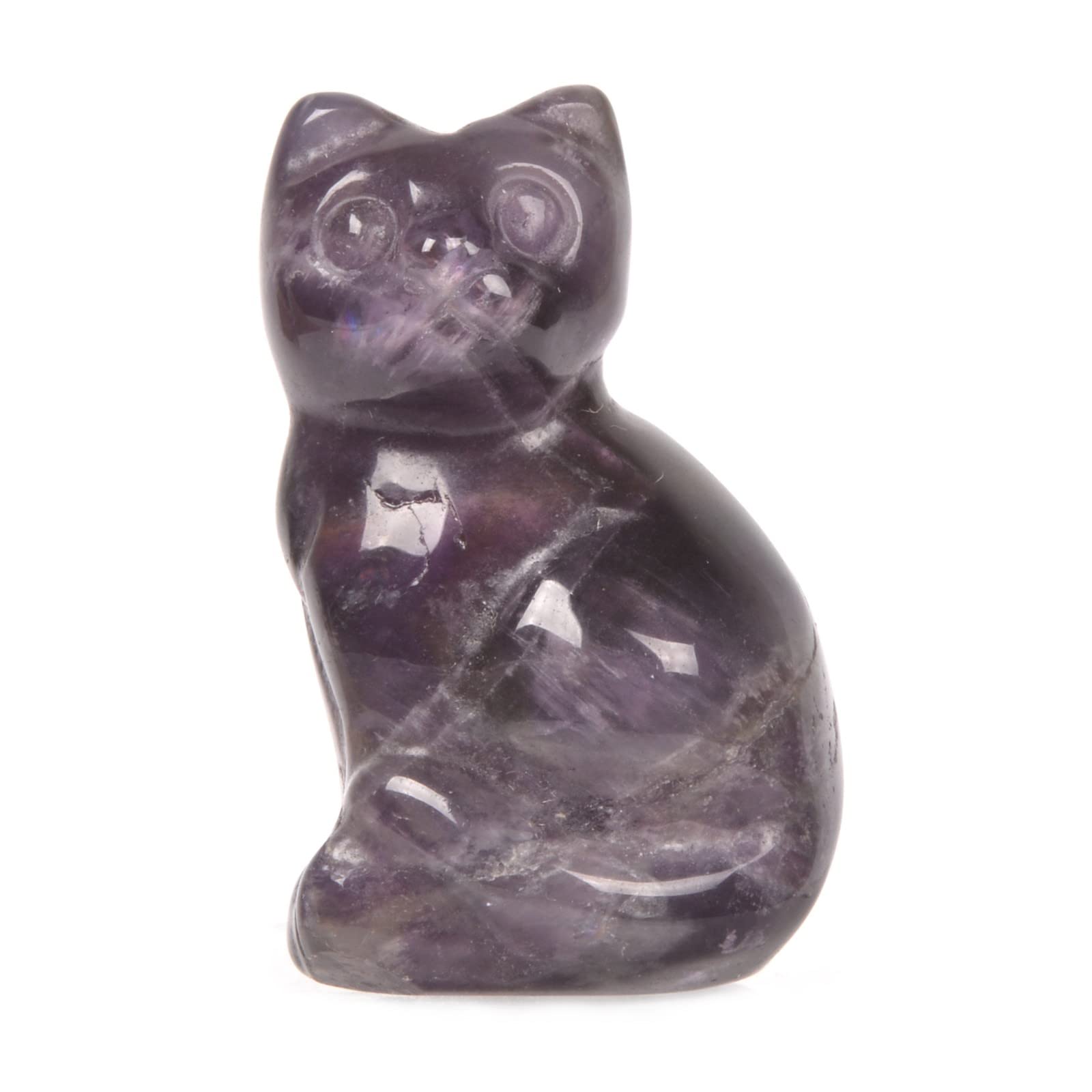 Alipis Amethyst Katzenpfoten 2er Set - Handgefertigte Kristallfiguren Für Deko & Geschenk