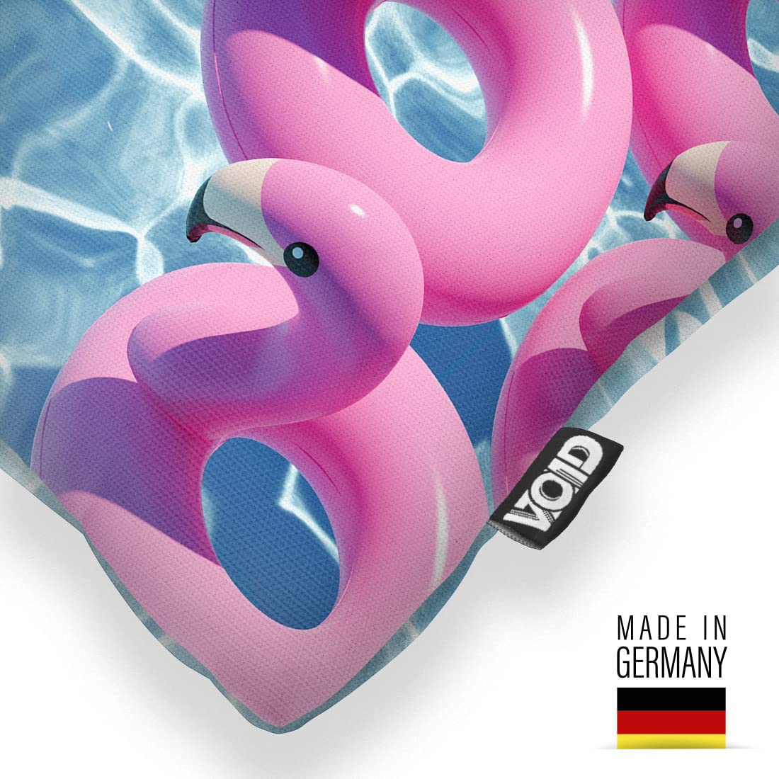 VOID Swimming Pool Flamingos poszewka na poduszkę na sofę, poduszka dekoracyjna, poduszka na zewnątrz, wymiary: 60 x 60 cm