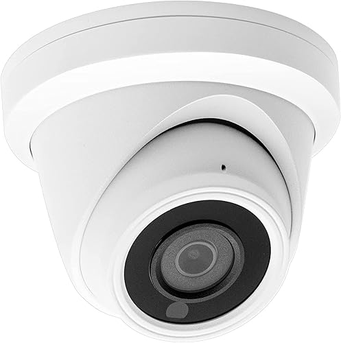 Hikvision - Cámara de torreta IP PoE de 4 MP compatible con sensor SonyStarvis con micrófono, audio, cámara de seguridad IP para exteriores, visión