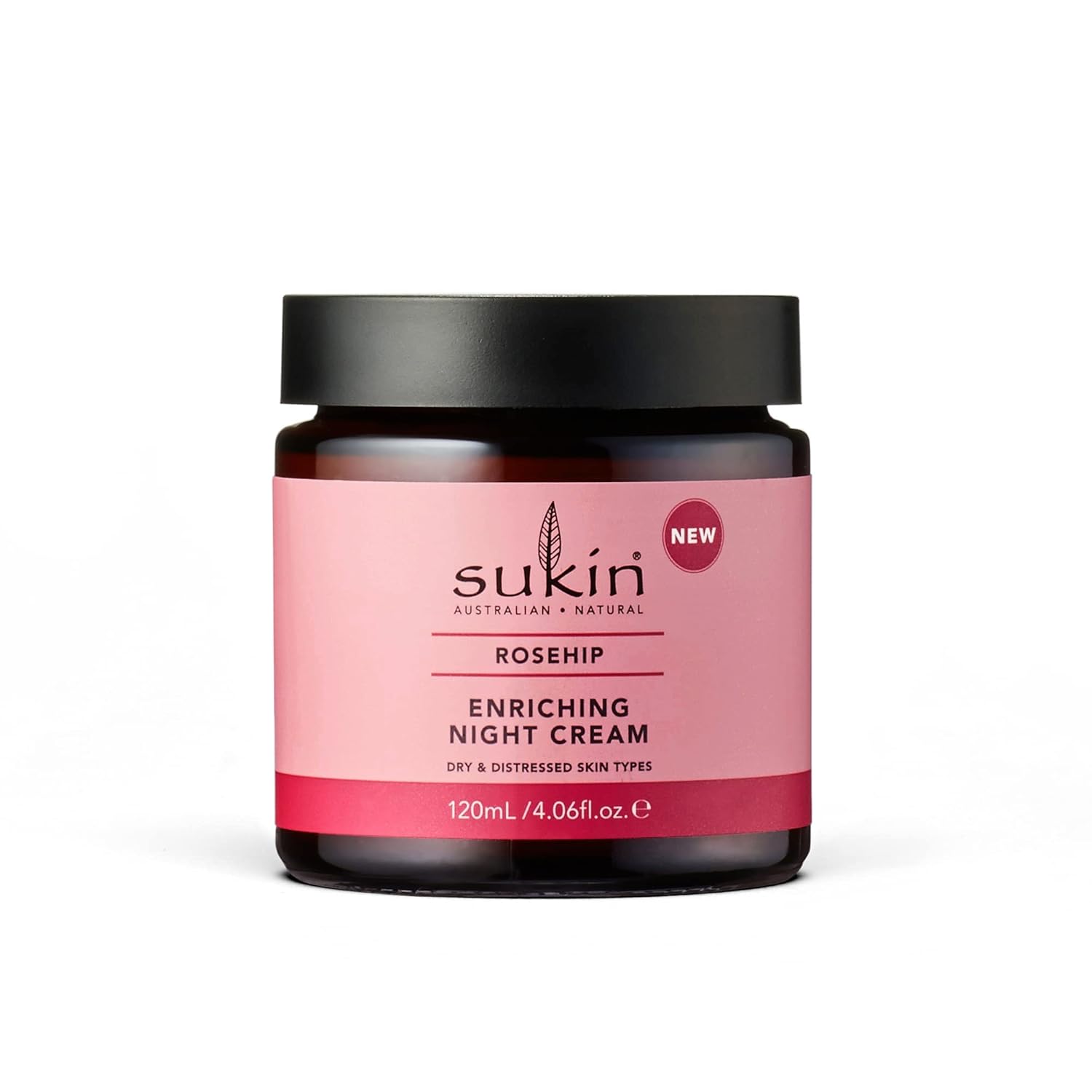 sukin Rosehip Enriching Night Cream for Women – 4.06 oz Cream