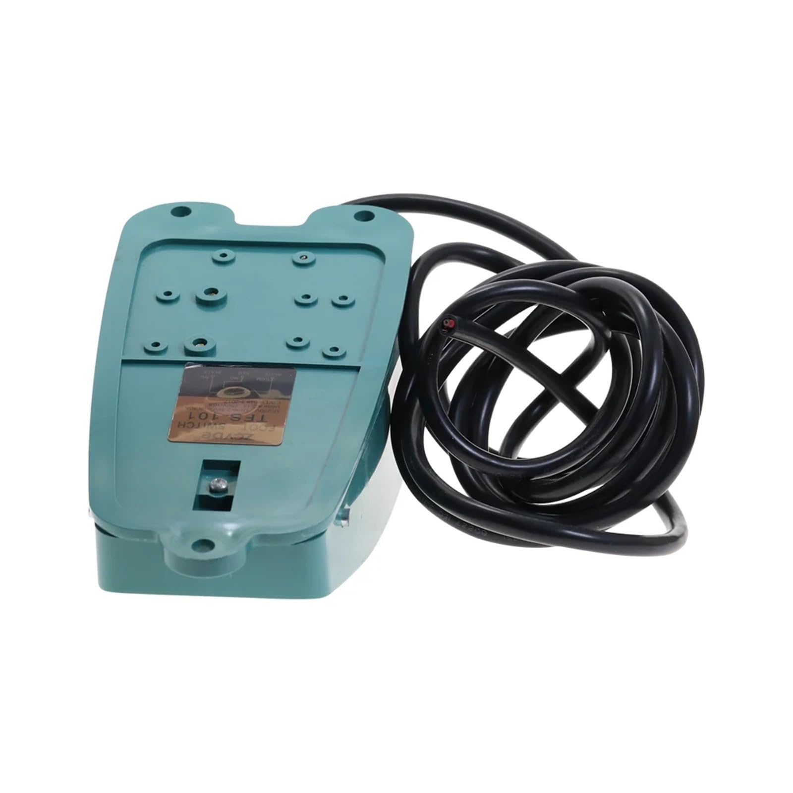 Interruptor de pie Interruptor de Pedal de Encendido momentáneo metálico TFS-101, CA 250 V, 10 A, SPDT, NO, NC, Verde, 1 Unidad