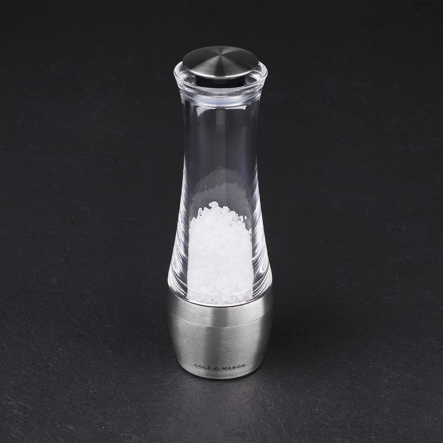 Macina Sale Cole & Mason Amesbury - Regolabile, Acciaio Inox E Acrilico, 190mm, Garanzia A Vita - Foto 9