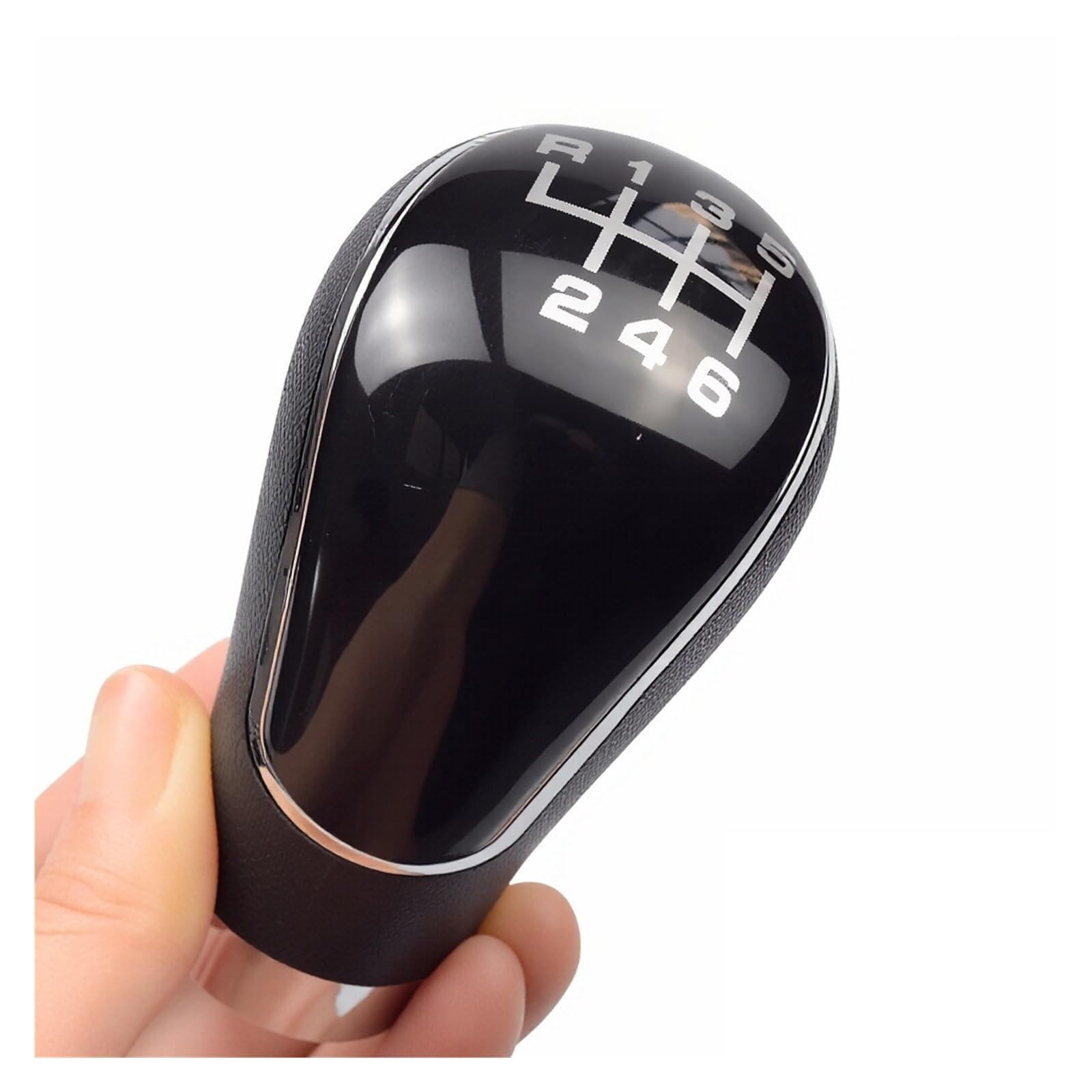 Qmtvfsrh 6R-Black Car Gear Shift Knob Manual Gear Shift Knob 5/6 Speed 12Mm For Mazda For 2 For 3 For 323 For 6 For Mitsubishi For Outlander Ex For Grandis For Lancer(6R-Black)
