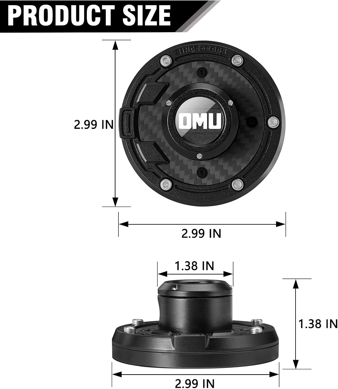 Genesis Series Aluminum Antenna Base Cover Compatible with 2007-2024 Jeep Wrangler JK JL JT Metal Antenna Cover