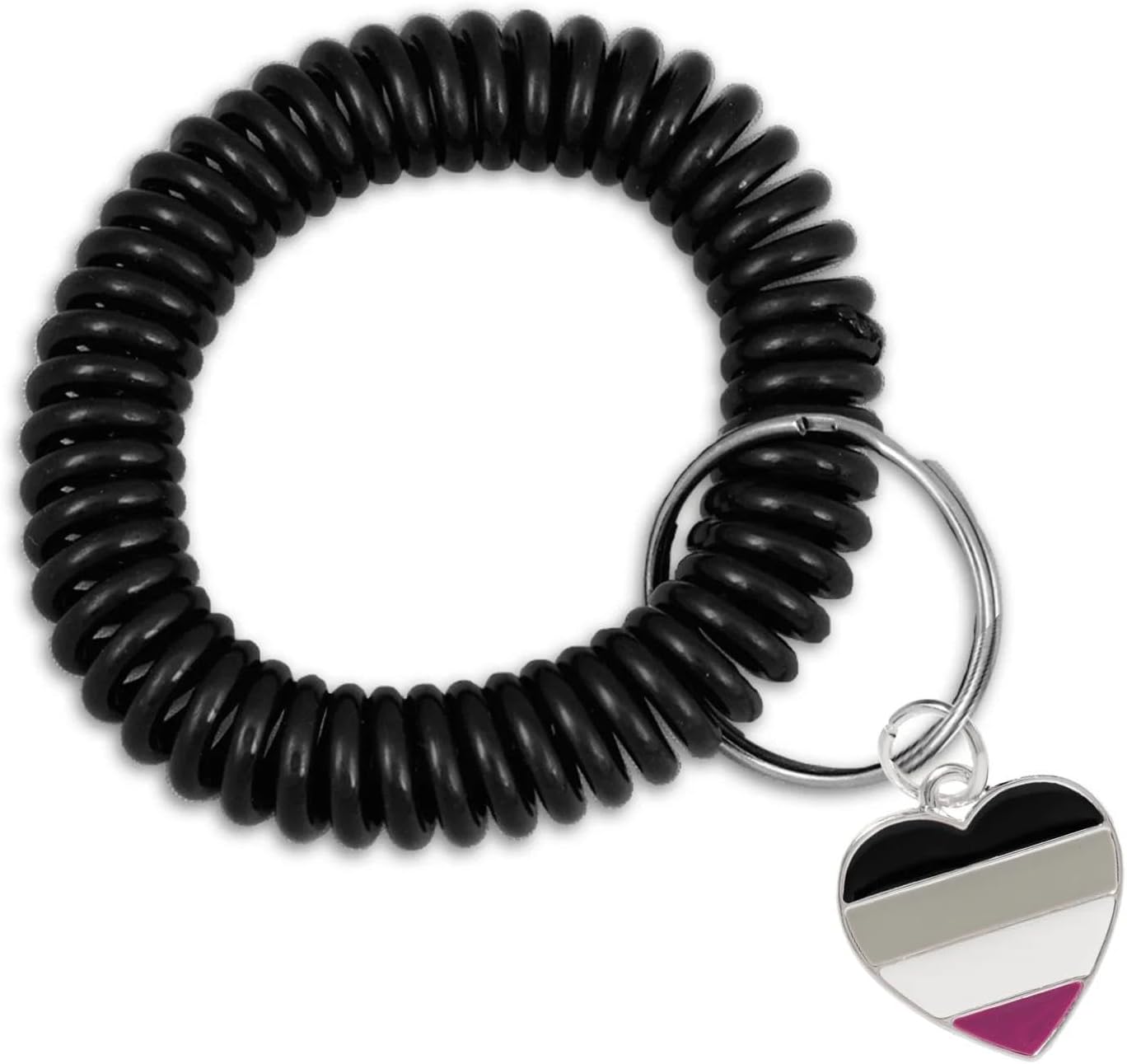 Fundraising For A Cause Gay Pride Charm Elastic Keychain Bracelets - LGBTQ+ Support Accessories, Customizable Keychains