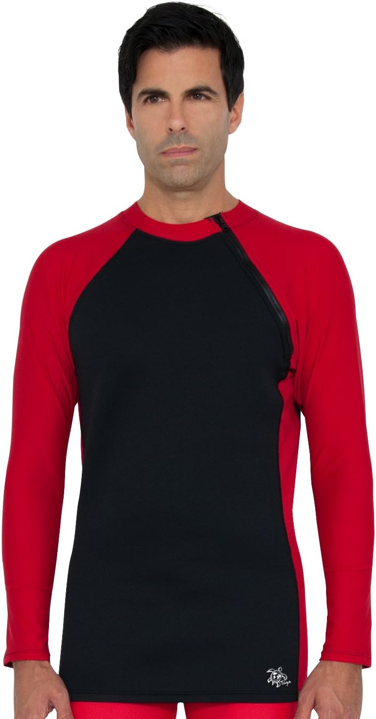 Tuga Men's Neoprene Wetsuit Hybrid, UPF 50+ Sun Protection, Made in USA