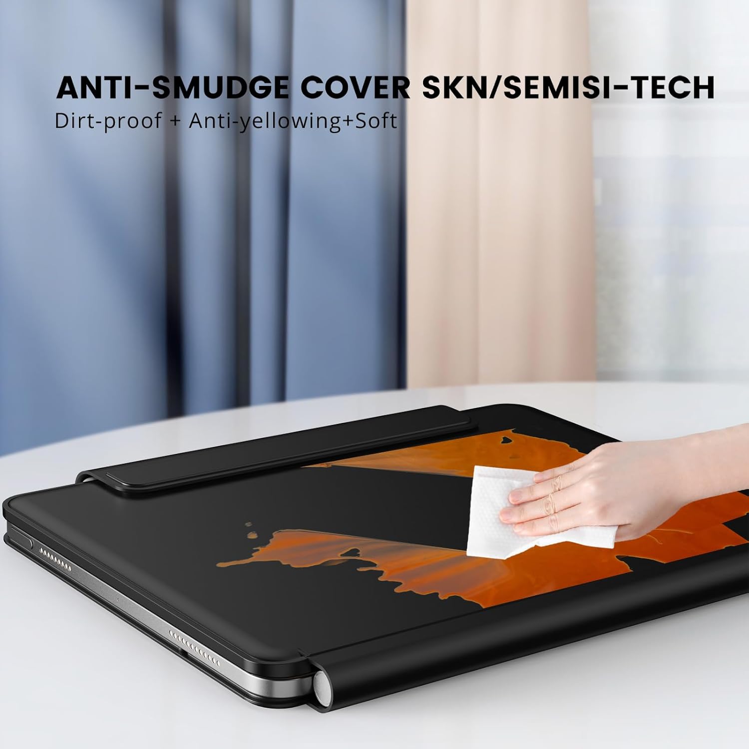 for iPad 11th(A16, 2025)/10th Generation Case with Keyboard, Magic Keyboard 2022, Springy Backlit Keys, Stain-Resistant Surface, Multi-Touch Trackpad,Black - Image 3