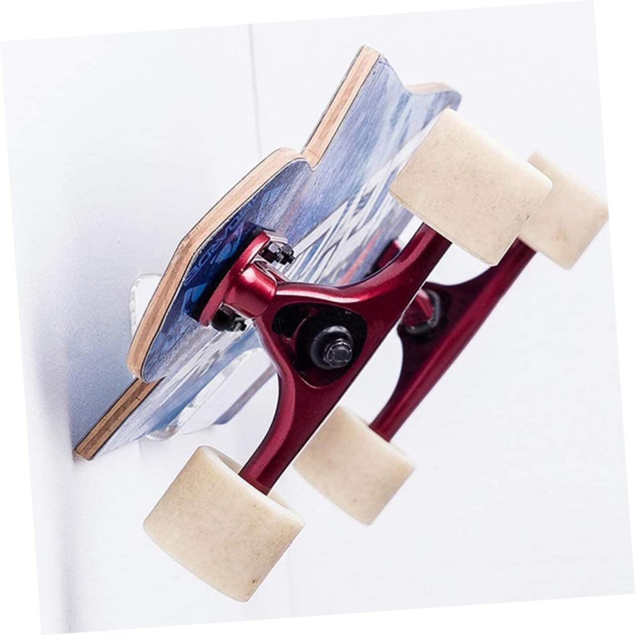 POPETPOP Support Mural Acrylique Transparent pour Skateboard et Planche à roulettes Rangement Mural Compact et Robuste avec Vis pour Installation Facile Adapté à Snowboard et Planche de