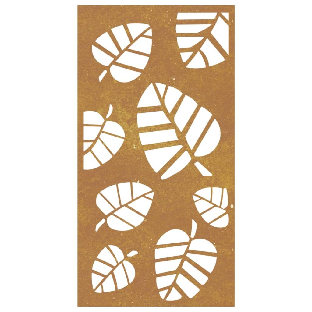 Arredamento Casa Giardino Decorazione Parete 105x55 cm Corten Foglia d'Acciaio Design-FAscensore