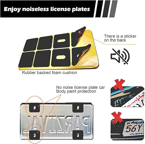 Miniatura 6 de Juego de 4 tornillos antirrobo para placa de matrícula, pernos inoxidables M3M4 SS, tornillos universales Torx de seguridad, resistentes a