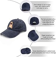 Vista 6 de devor Gorra de béisbol con diseño de perro pug para papá