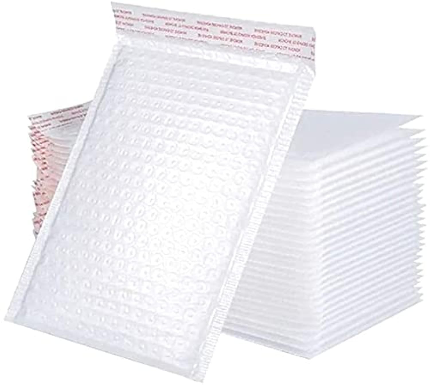 Althiqah Bubble Mailers Padded Envelopes Self Seal Mailing Envelopes Poly Bubble Padded Mailers Matte Shipping Envelopes Packaging for Business (White, 18cmx25cm+4cm=50pcs)