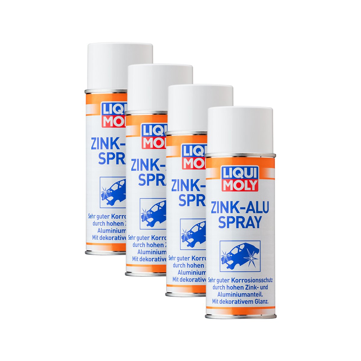 Liqui Moly 4X 1640 Glanz Zink Spray Zinc Korrosionsschutz RostPflege 400ml