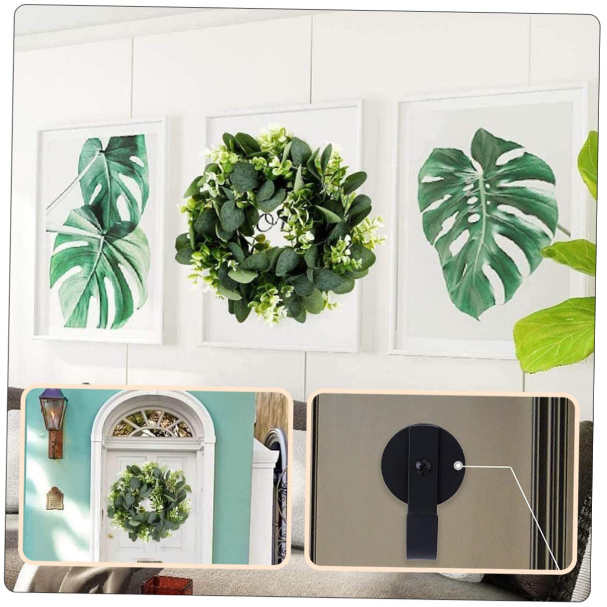 PartyKindom 6piezas Ganchos Magnéticos Para Decoración De Hogar Para Colgar Guirnaldas y Accesorios Instalación Sencilla Sin Herramientas Para Ventanas y Puertas