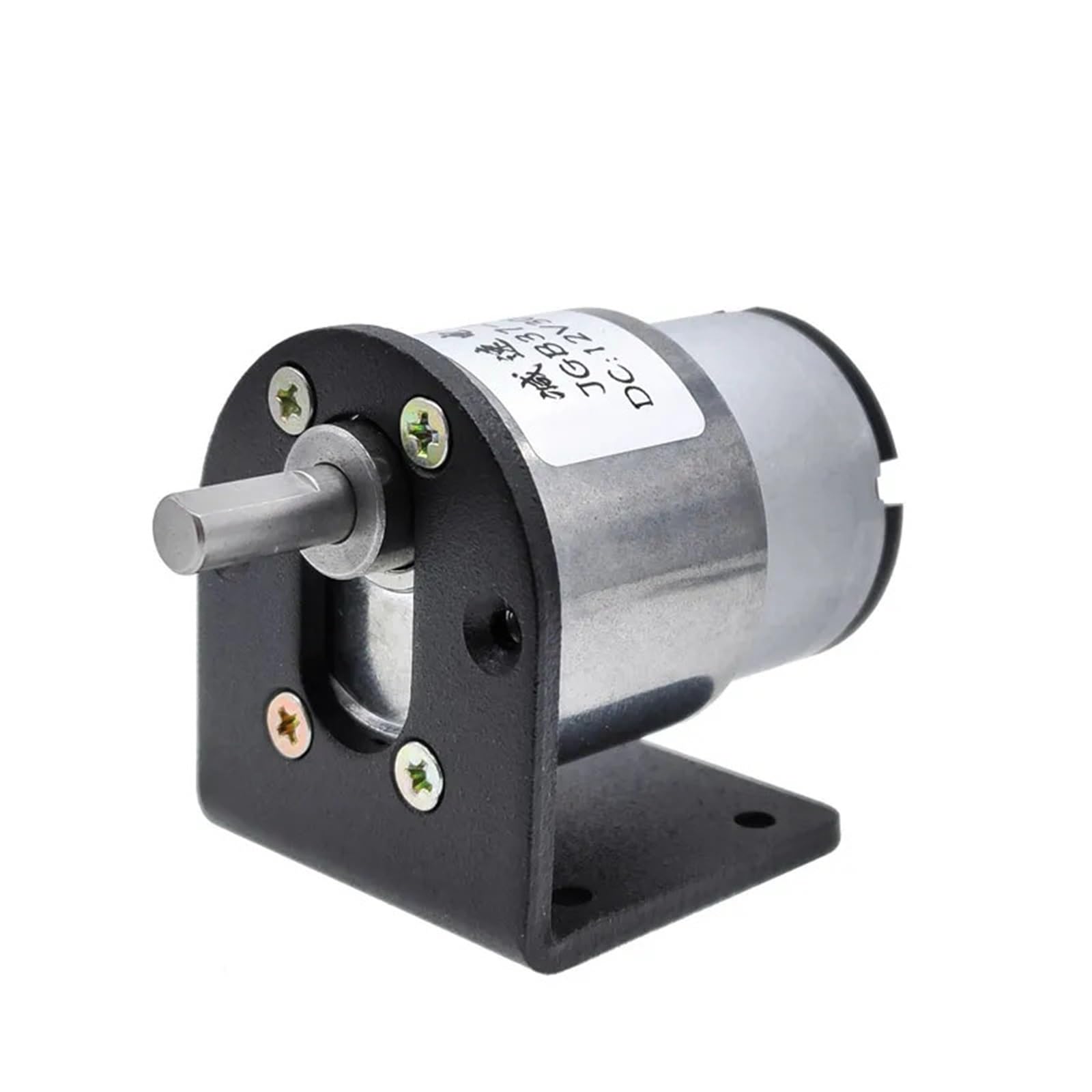 JGB37-520 Motore Elettrico con Scatola Ingranaggi a Coppia Elevata Motoriduttore 12/24 V 5-600 Giri/min 1 pz(12V with Bracket,30RPM)