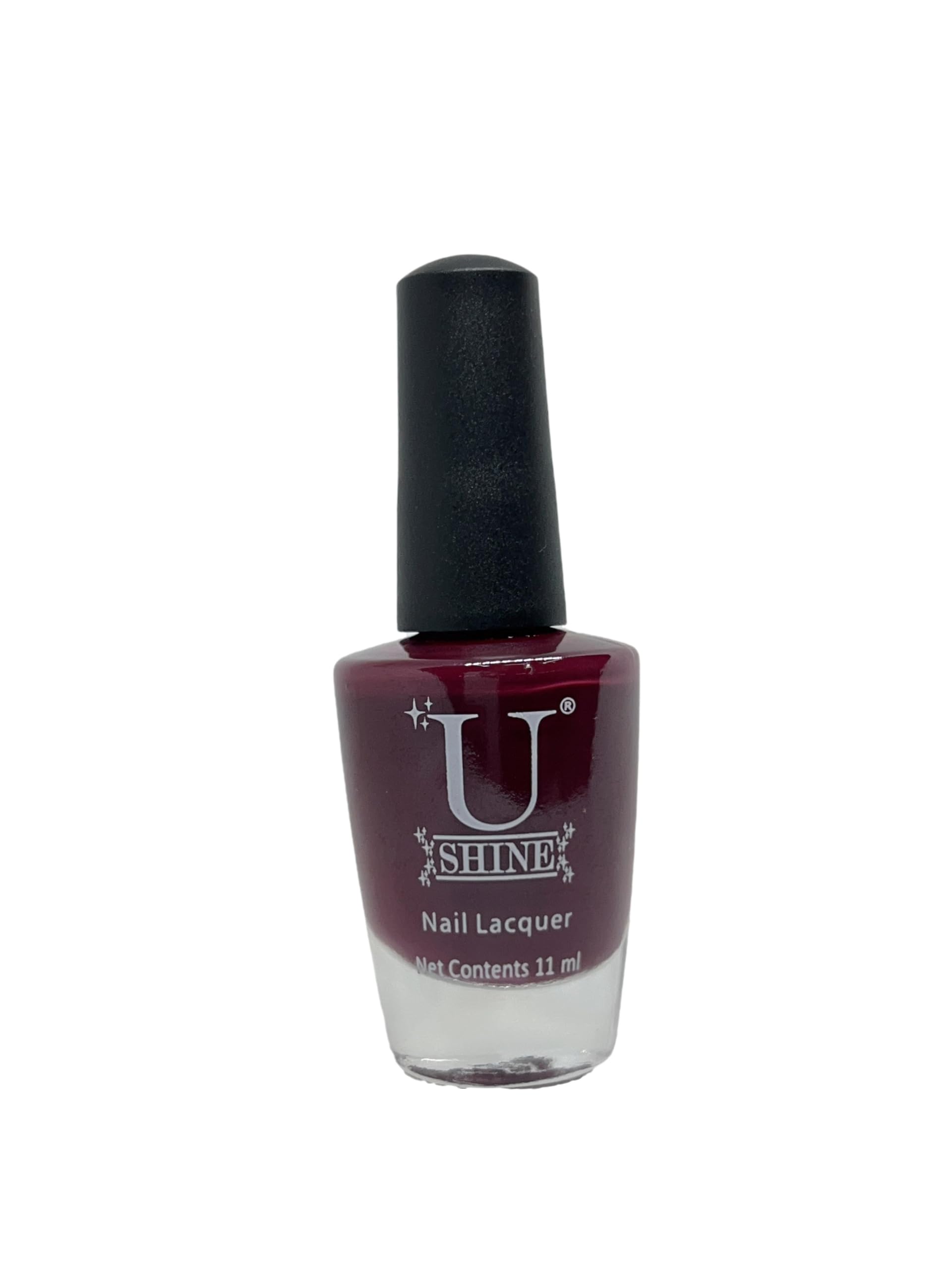 Burgundy Nail Lacquer Polish Nail Paint | My Lindt | Quick drying Nail Paint | Long Lasting | Chip Resistance | No Paraben, Nail Yellow Chipping - 11ML (Burgundy-New)-image-25
