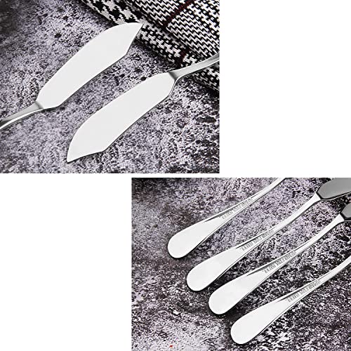 Kinmingzhu GT-88 8Pcs Stainless Steel Butter Knife, Cheese/Butter Spreaders, Breakfast Spreads Knives,Cheese And Condiments thumb #5