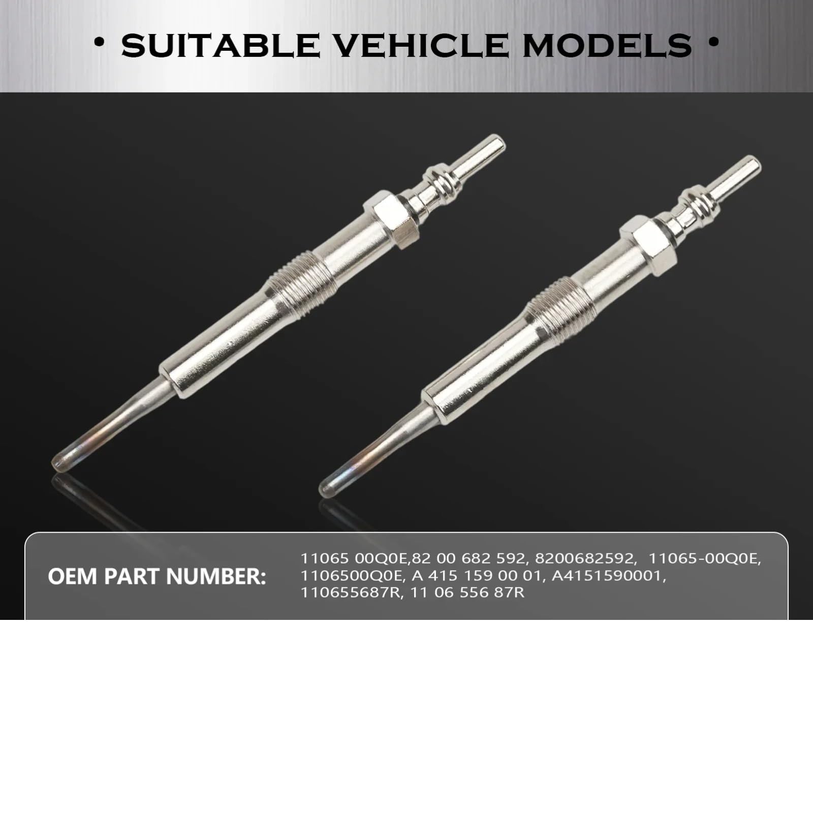 Motore Diesel Candeletta Compatibile Con Nissan Per Micra 2016-2023 Per Qashqai 2010-2020 1.5 DCi 4 Pezzi Candelette Diesel Riscaldatore A4151590001 1106500Q0E 8200682592