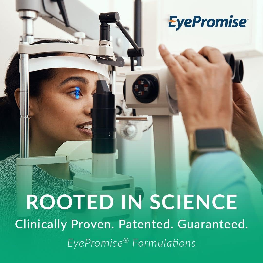 EyePromise Vizual Edge Supplement - 90 Chewable Tablets, 90-Day Supply, Citrus Flavor - AREDS 2 Eye Vitamin with 20mg Zeaxanthin & 10mg Lutein for Vision Quality & Clarity