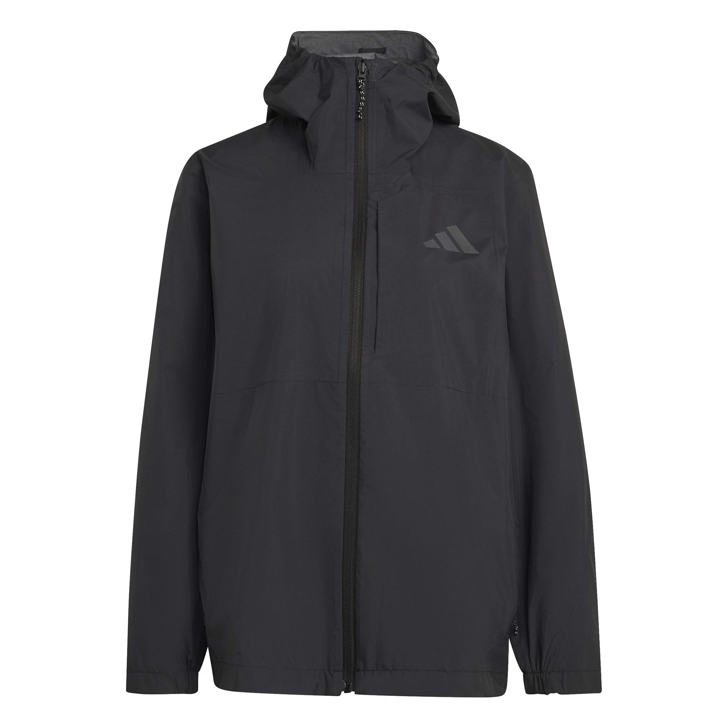 adidas Women's Terrex Multi 2.5 Layer Climaproof Rain Coat, black, L