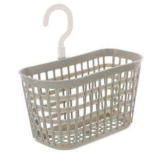 BESTYASH Rotatable Hook Hanging Basket Plastic Storage Organizer for Kitchen and Bathroom Wall Mount Space-Saving Drain Basket for