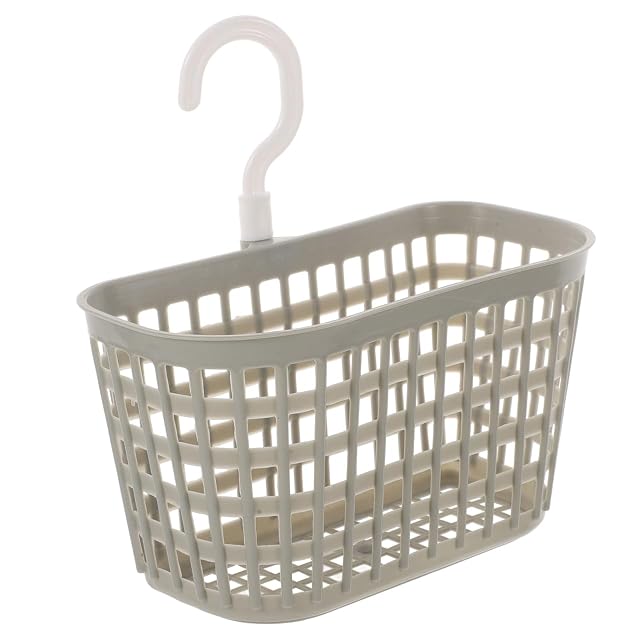 BESTYASH Rotatable Hook Hanging Basket Plastic Storage Organizer for Kitchen and Bathroom Wall Mount Space-Saving Drain Basket for