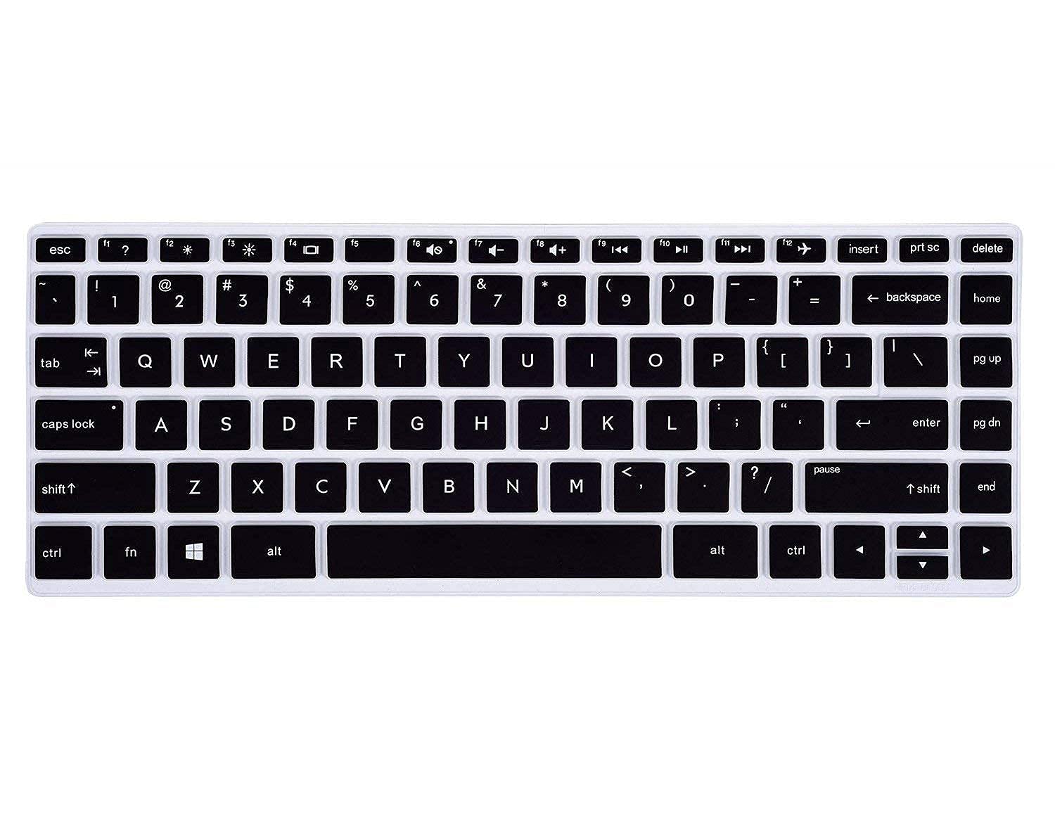Saco Silicone Skin Keyboard Protector Cover for HP Pavilion x360 Convertible 14-dh1502TU 2-in-1 14-inch FHD Touchscreen Laptop - Black (B09GMCR3WN) Amazon Price History, Amazon Price Tracker