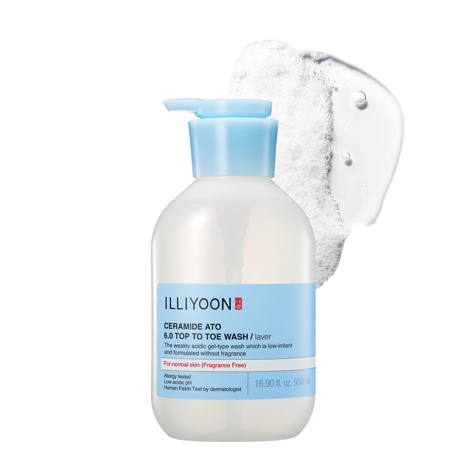 Ceramide Ato 6.0 Top to Toe Wash - Mild Cleanser for Baby body, 16.9 Fl Oz (500ml)