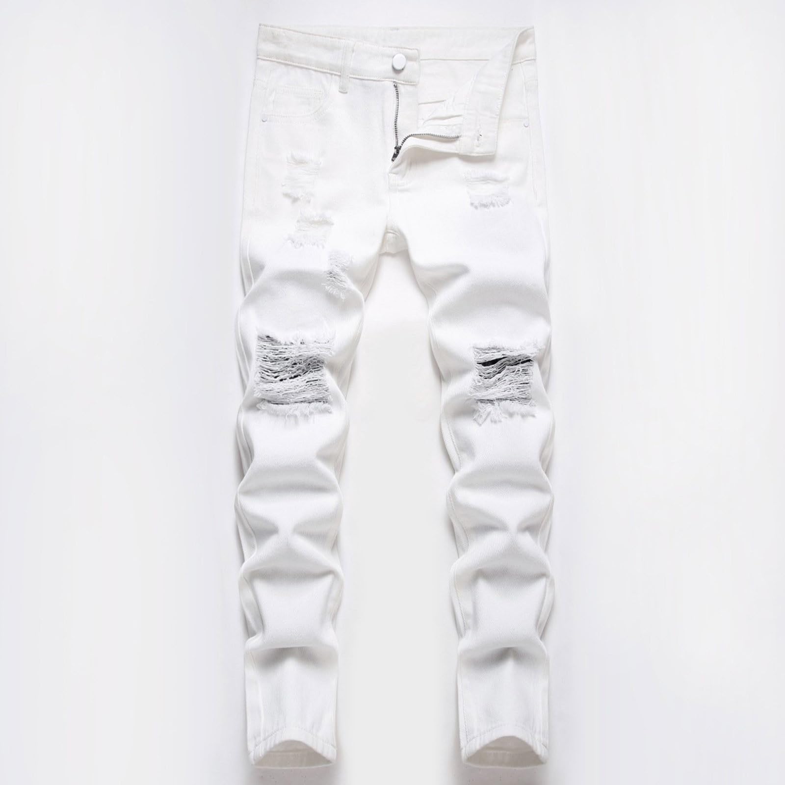 Générique Jeans Strappati per Ragazzo 2026 Pantaloni Lunghi Casual Confortevoli Allungabili Moda Primavera Autunno Bambino