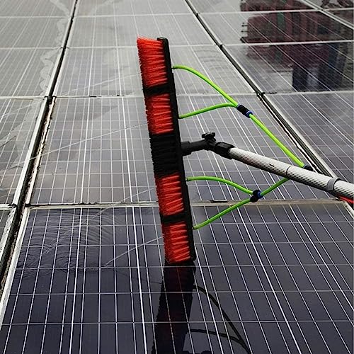 Barra telescóa de limpieza de ventanas, herienta alimentada por agua para un ado eficiente de ventanas al aire libre en zonas de difícil acceso