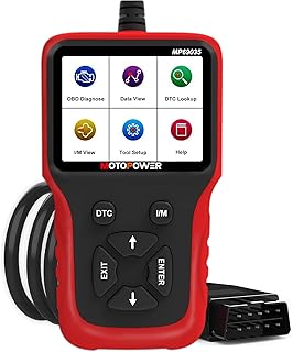 MOTOPOWER MP69035 OBD2 Scanner Universal Car Engine Fault Code Reader, CAN Diagnostic Scan Tool for All OBD II Protocol Cars Since 1996 Red