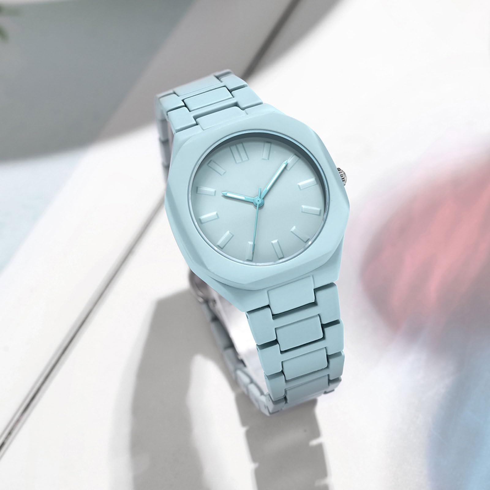 Reloj de dopamina, Reloj de Cuarzo Resistente al Agua, Reloj de Estudiante de Color Caramelo, Adecuado for Regalo de cumpleaños y Vacaciones for Mujeres y niñas. Reloj de Pulsera