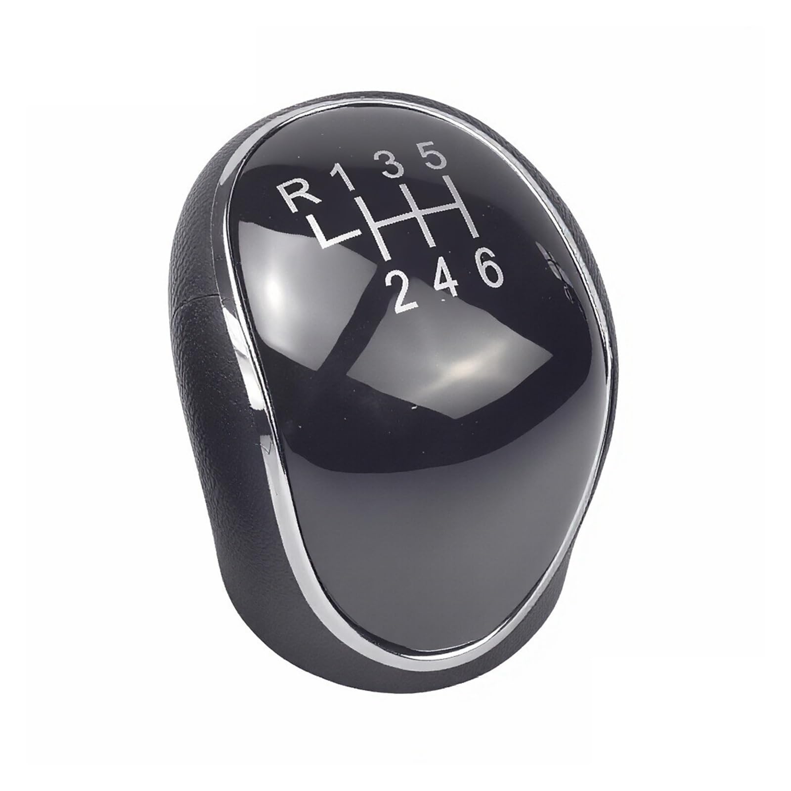 Qmtvfsrh Black 6 Speed Car Gear Shift Knob Manual 6 Speed Gear Shift Knob Abs For Hyundai For Ix35 2012-2016 Black Silver Shifter Lever Replacement(Black 6 Speed)
