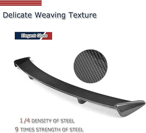 Miniatura 4 de Alerón trasero del tronco de fibra de carbono real para Jaguar F-Type Coupé 2014-2018 Tapa trasera del maletero Highkick Spoiler Wing Factory Outlet