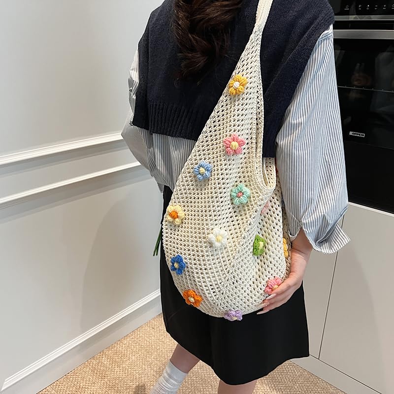 Bolso de malla para playa estilo bohemio miniatura 6