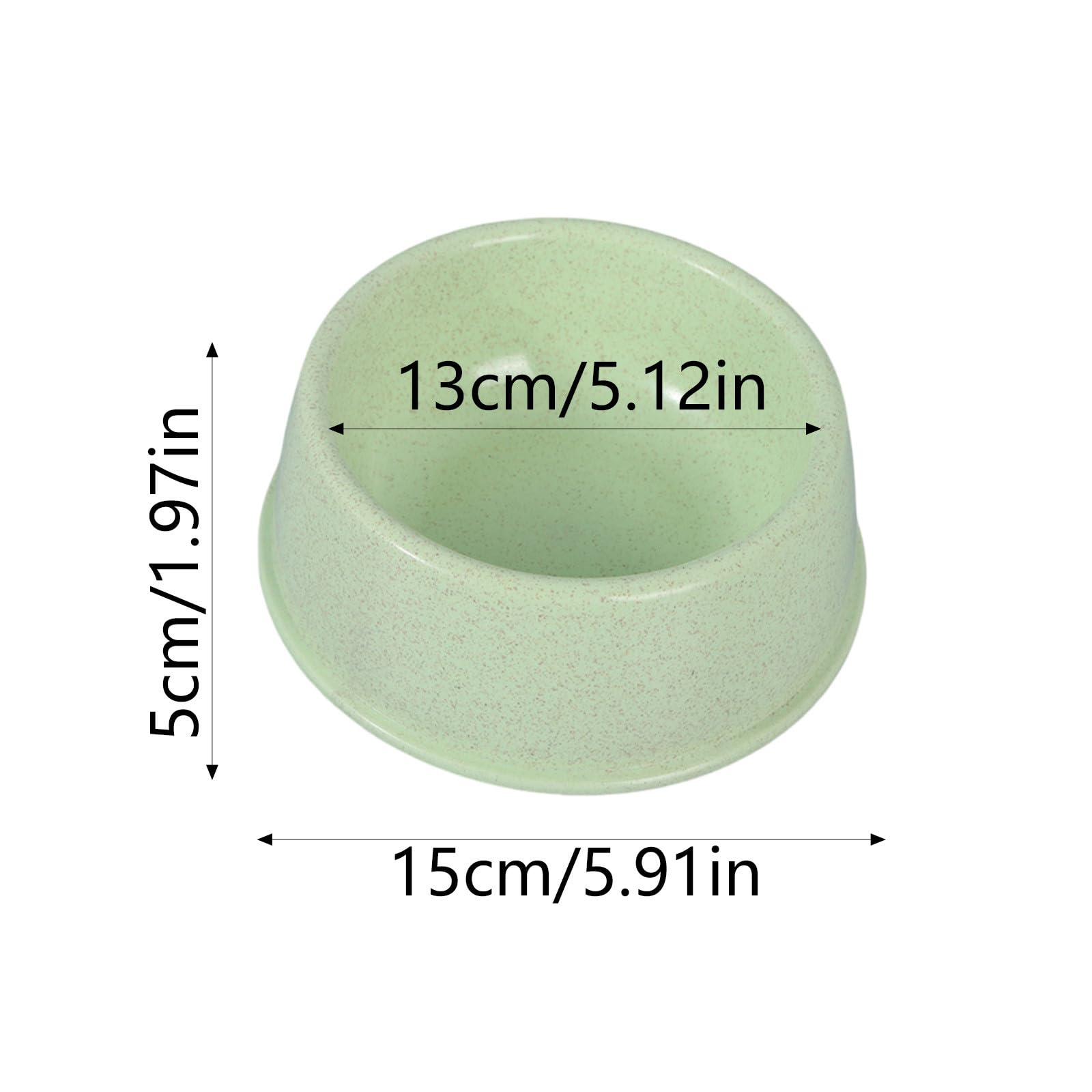 2026 - Contenitore rotondo in plastica per animali domestici, facile da pulire (blu, 13 x 15 x 5 cm)