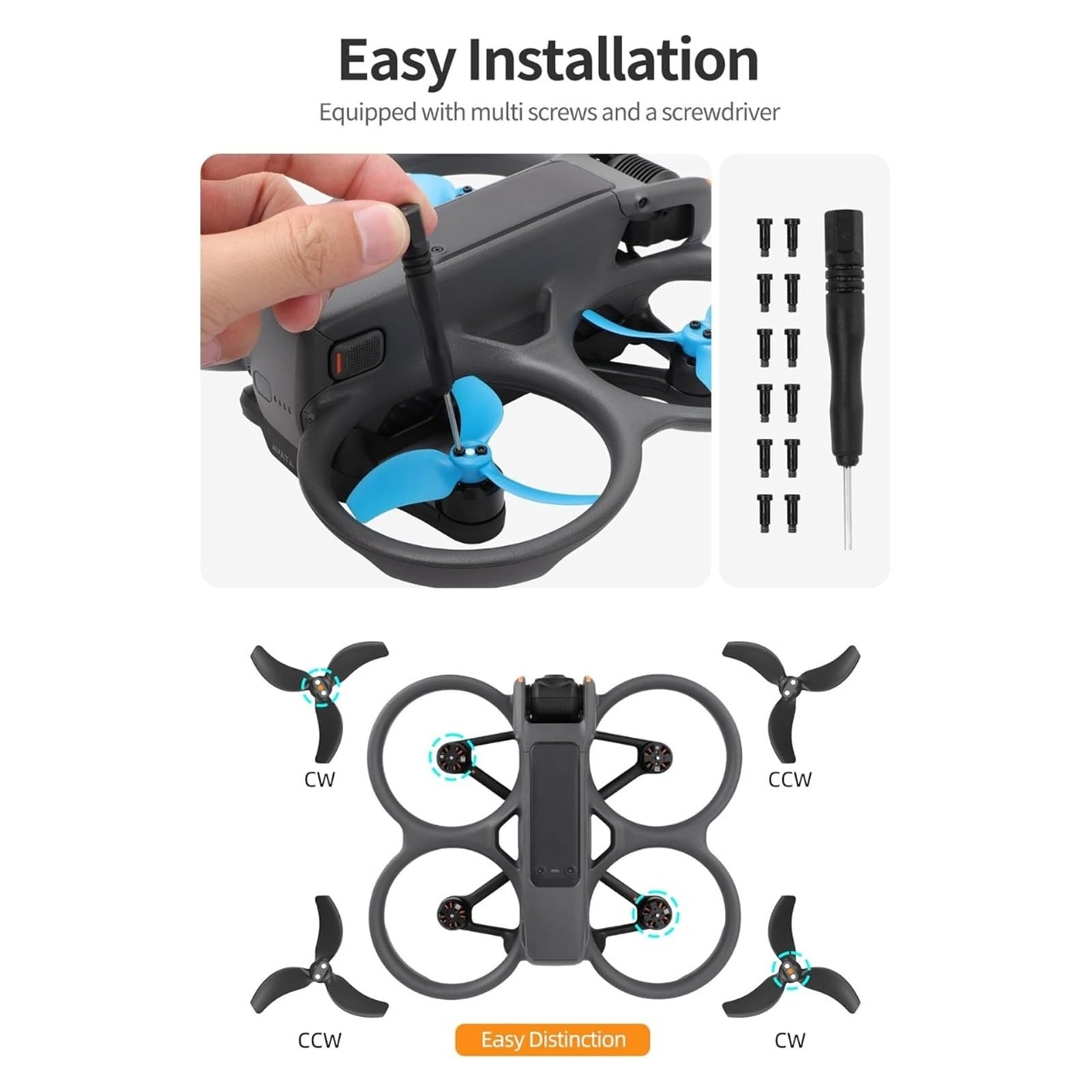 Compatibile con, DJI, Avata 2 Eliche Colorate