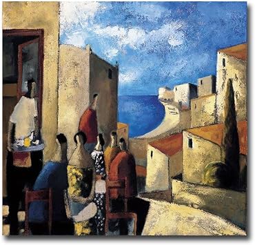 Resaca Matinal Morning Hangover by Didier Lourenco Premium Oversize Gallery-Wrapped Canvas Giclee Art 36 in x 36 in, Ready-to-Hang