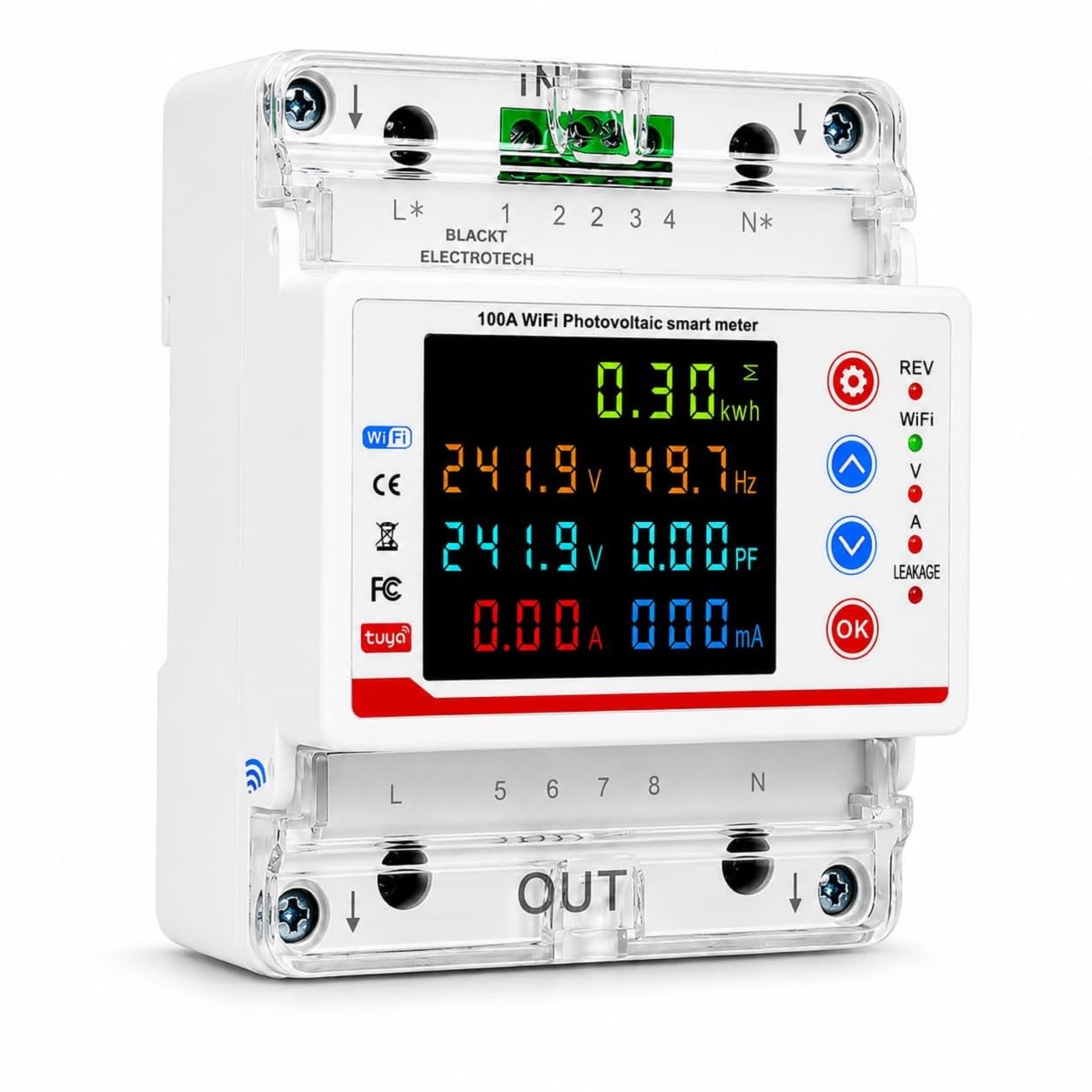 Blackt Electrotech BT710BE 100 Amps WiFi Bi-Directional Energy Meter Smart Single Phase Circuit Breaker with Under/Overcurrent/Delay/Time Control/Leakage Protection-image-27