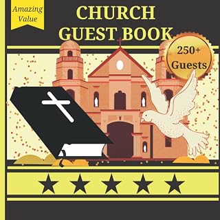 Church Guest Book: Church Guest Book, for church visitors | 250+ Guests