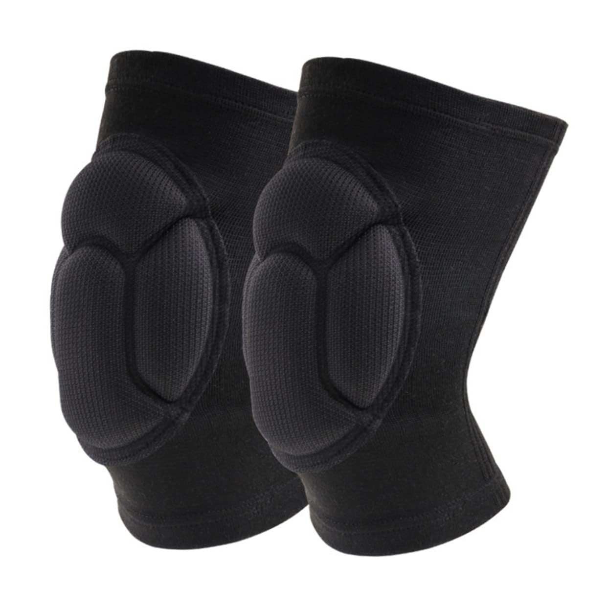 Kisangel Durable Black/platinum Volleyball Pads Sleeves for Running Basketball Cycling and More
