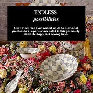 Mackenziechildsenamelservingbowlenamelservewarebowl12inchesgrayandwhitesterlingcheck Urban Country Home Decor Mackenzie childs enamel serving bowl enamel serveware bowl 12 inches gray and white sterling check urban country home decor