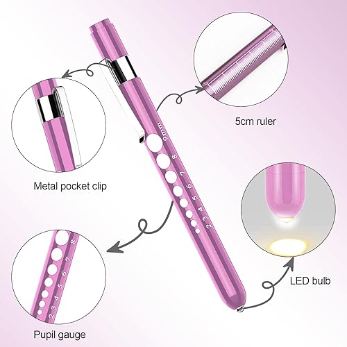 Miniatura 10 de Paquete de 2 tijeras médicas y lápices para enfermeras, suministros médicos con un bolígrafo médico, una tijeras de 6 pulgadas, tijeras de trauma