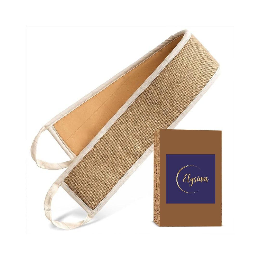 Elysians Beauty - Natural Loofah Scrubber Deep Cleansing - Back Scrubber for Deep Cleaning, Bathroom and Body Use/Bathing Scrubber/Deep Cleaning Back Scrub Belt-image-18