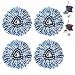 BonusLife 4 Pack Mop Head for EasyWring RinseClean Spin Mop Refill 2 Tank System Only New Version Replacement