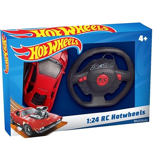 1:24 RC HOT WHEELS RED STORM - 4 CANAIS - VERMELHO