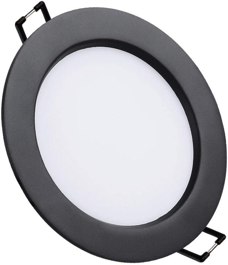 Recessed Ultra Thin Grille Panel Downlight Integrated Spotlight Aluminum Round Anti-Glare Recessed Ceiling Flat Lamp for Living Room Gallery Mall Commercial Decor Lighting Integrated